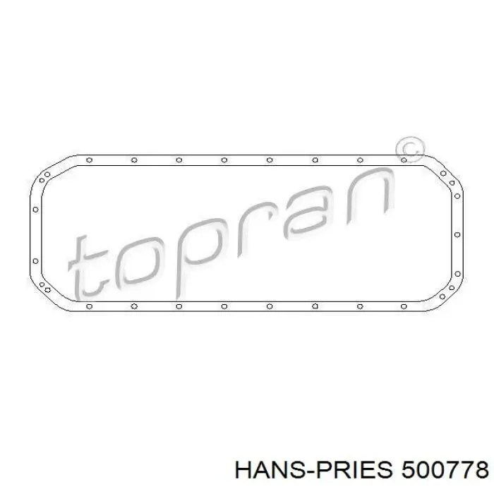 Прокладка піддону картера двигуна Hans Pries (Topran) 500778485 ціна, від 5.30 USD