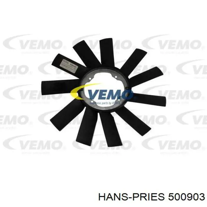 Вентилятор/крильчатка радіатора охолодження 500903 Hans Pries (Topran)