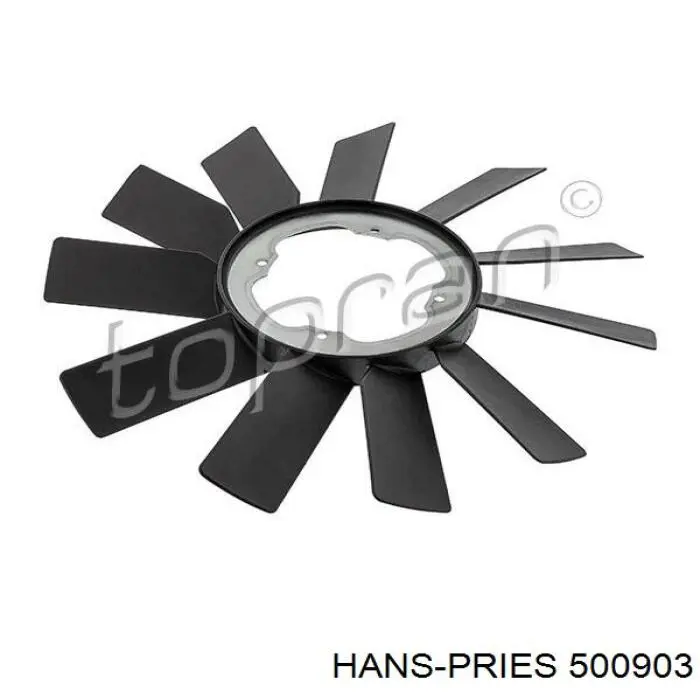 Вентилятор радіатора кондиціонера Hans Pries (Topran) 500903