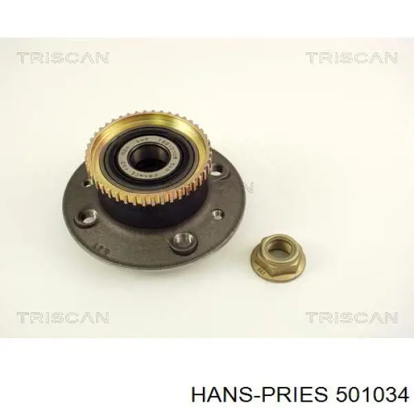 Важіль передньої підвіски нижній, лівий 501034 Hans Pries (Topran)