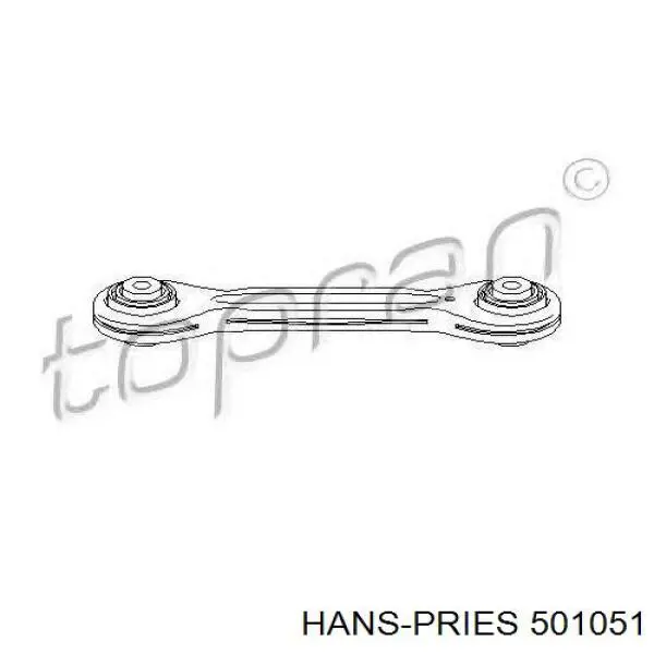 Важіль задньої підвіски верхній, лівий/правий 501051 Hans Pries (Topran)