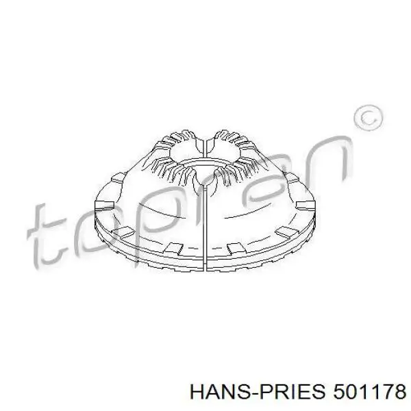 501178 Hans Pries (Topran) тяга рульова центральна