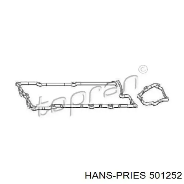 Прокладка клапанної кришки двигуна, комплект Hans Pries (Topran) 501252 ціна, від 20.77 USD