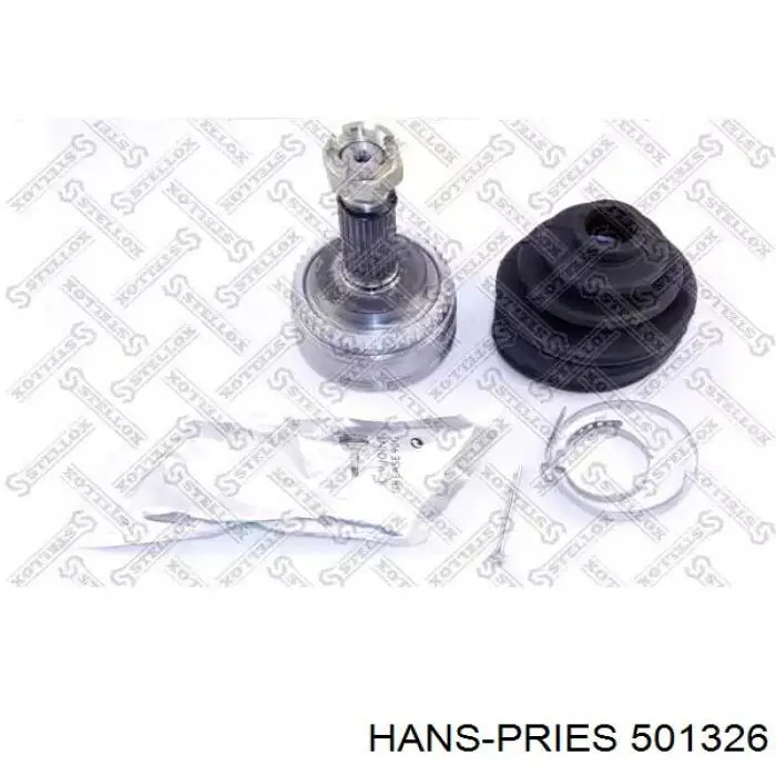 Сайлентблок заднього нижнього важеля 501326 Hans Pries (Topran)