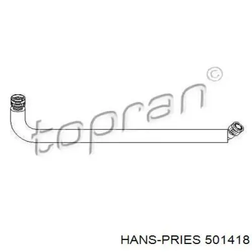 Трубка картера повітряна Hans Pries (Topran) 501418 ціна, від 12.74 USD