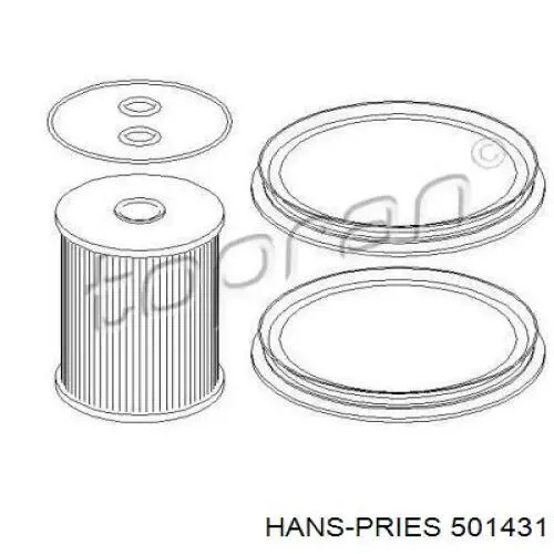 Купити 501431 Hans Pries (Topran) Фільтр-відстійник палива грубої очистки