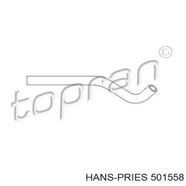 Шланг ГПК, низького тиску, від бачка до насосу Hans Pries (Topran) 501558