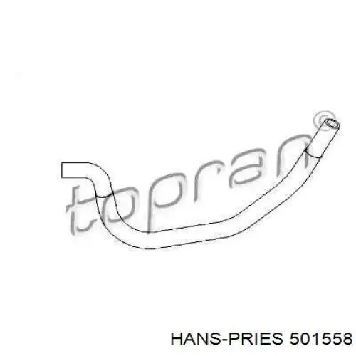 501558 Hans Pries (Topran) шланг гпк, низького тиску, від бачка до насосу