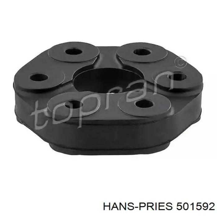 501592 Hans Pries (Topran) Гумова пружна муфта кардана передня