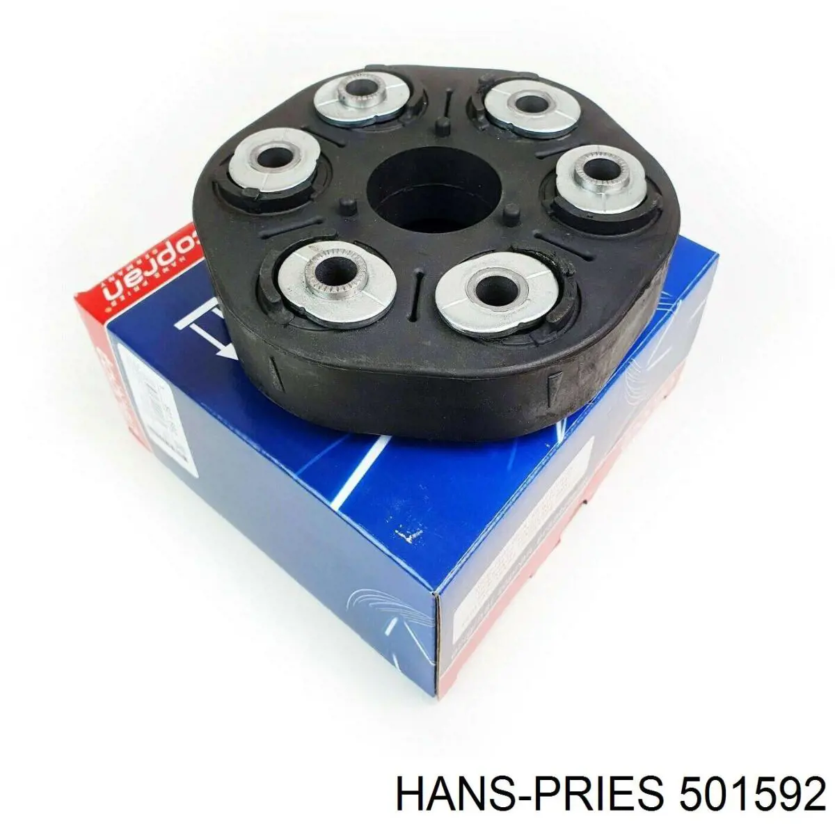501592 Hans Pries (Topran) Гумова пружна муфта кардана передня