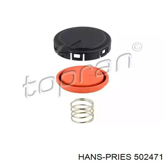 Клапан картерних газів Hans Pries (Topran) 502471 ціна, від 9.51 USD