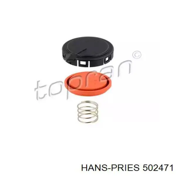 502471 Hans Pries (Topran) клапан pcv (вентиляції картерних газів)