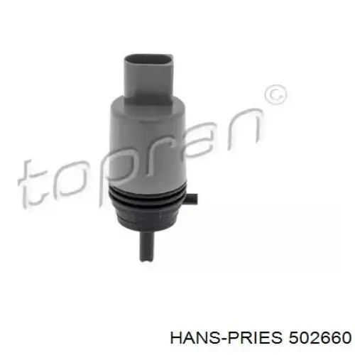 502660 Hans Pries (Topran) насос-двигун омивача скла, переднього