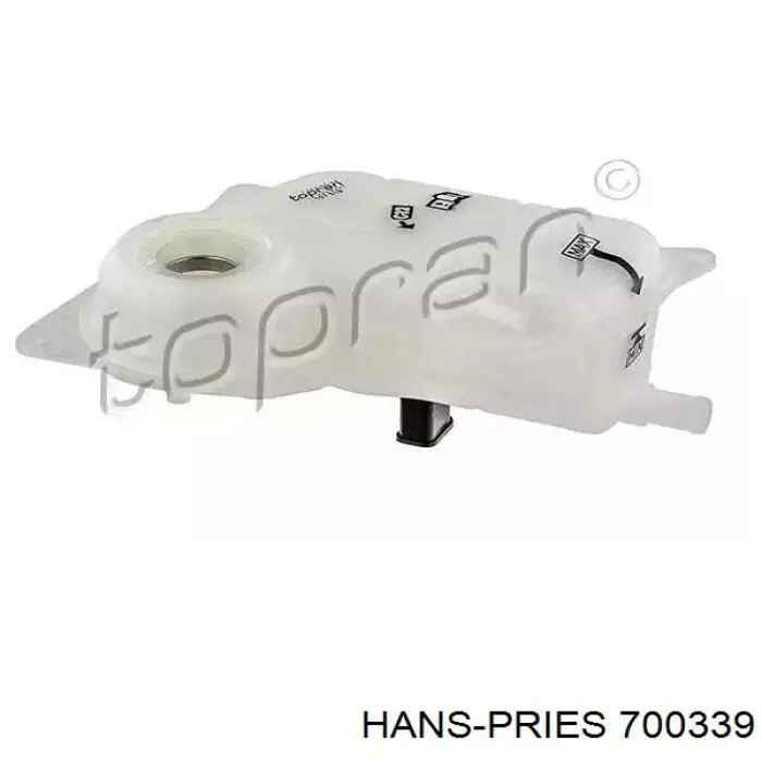 Бачок системи охолодження двигуна розширювальний Hans Pries (Topran) 700339 ціна, від 7.67 USD
