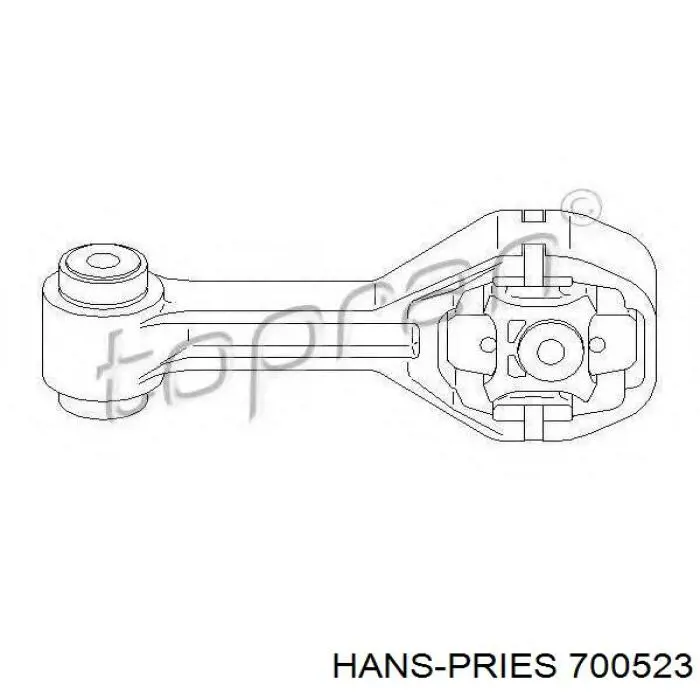 700523 Hans Pries (Topran) Задня подушка двигуна