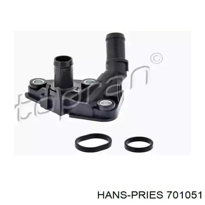 Фланець системи охолодження (трійник) Hans Pries (Topran) 701051 ціна, від 5.38 USD