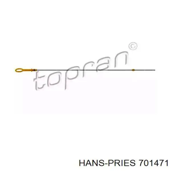 701471 Hans Pries (Topran) направляюча щупа-індикатора рівня масла в двигуні