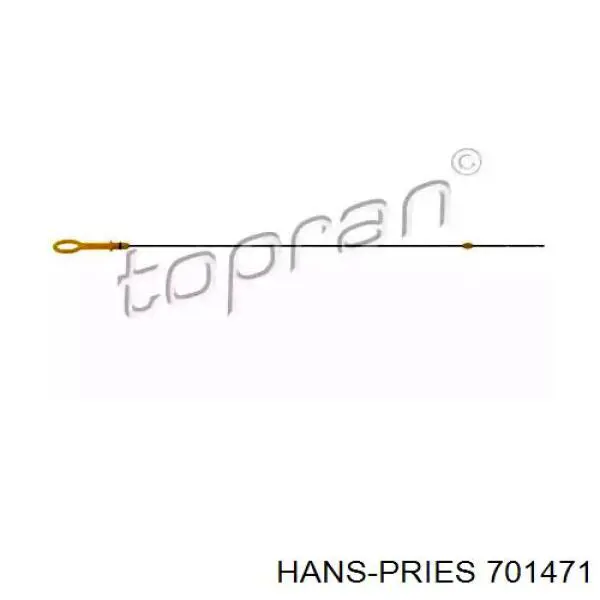 701471 Hans Pries (Topran) Направляюча щупа-індикатора рівня масла в двигуні