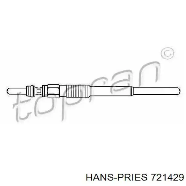 Свічка накалу 721429 Hans Pries (Topran)