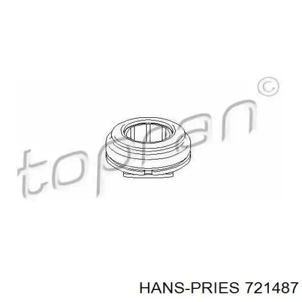 Підшипник вижимний зчеплення Hans Pries (Topran) 721487