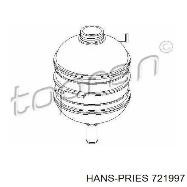 721997 Hans Pries (Topran) бачок системи охолодження, розширювальний