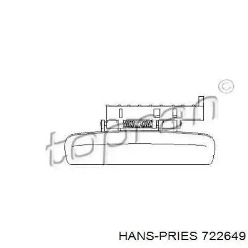 Купити 9101N0 Peugeot/Citroen Ручка задньої двері зовнішня ліва