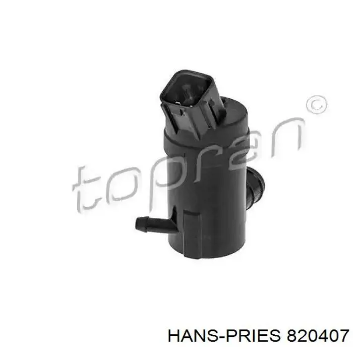 Моторчик омивача переднього скла Hans Pries (Topran) 820407 ціна, від 12.74 USD
