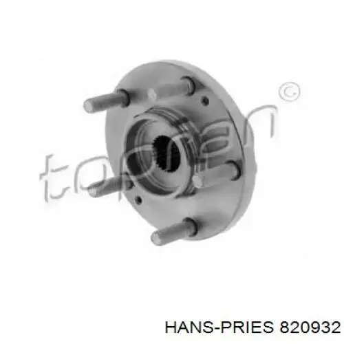 Маточина колеса передня Hans Pries (Topran) 820932 ціна, від 27.31 USD
