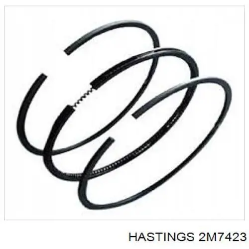 Кільця поршневі на 1 циліндр, STD. 2M7423 Hastings