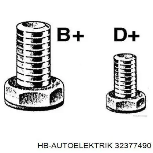Купити 32377490 HB Autoelektrik Генератор