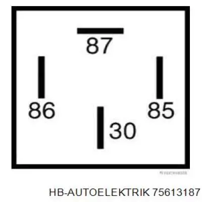 Купити 75613187 HB Autoelektrik Реле електричне багатофункціональне
