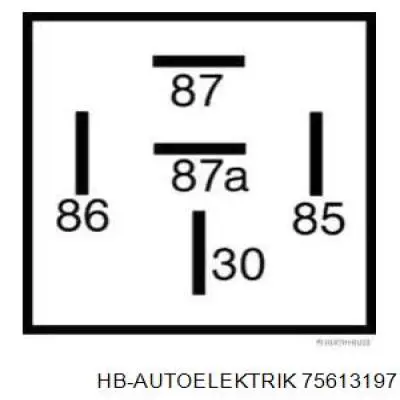 Купити 75613197 HB Autoelektrik Реле електричне багатофункціональне
