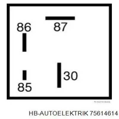 75614614 HB Autoelektrik Реле паливного насоса