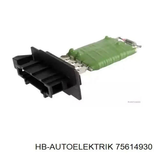 75614930 HB Autoelektrik Регулятор оборотів пічки