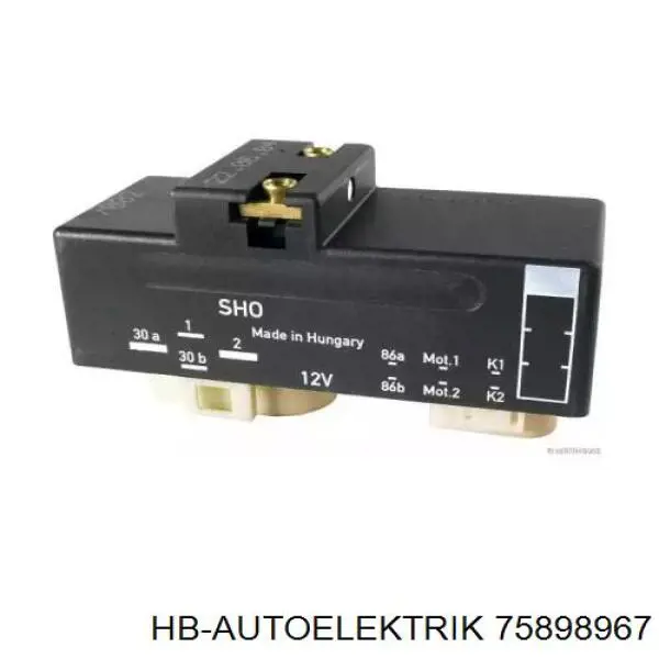 75898967 HB Autoelektrik Регулятор оборотів вентилятора
