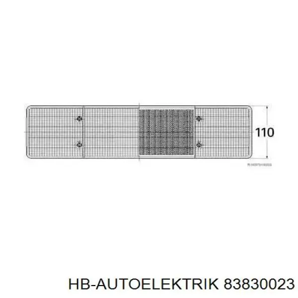 Ліхтар задній лівий 83830023 HB Autoelektrik