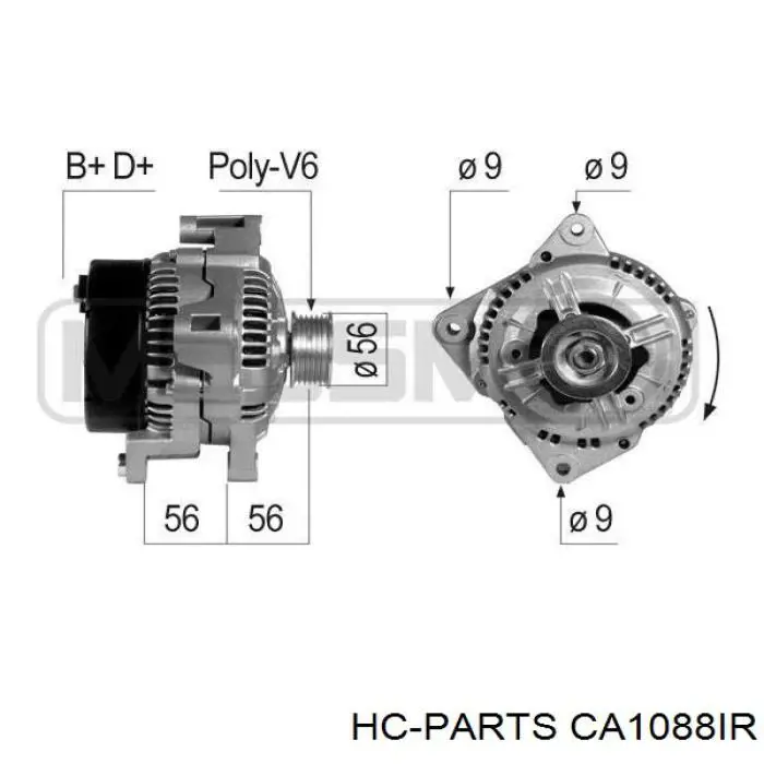 Генератор CA1088IR HC Parts