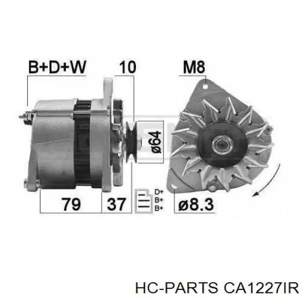 595001055100 PSH Авто генератор