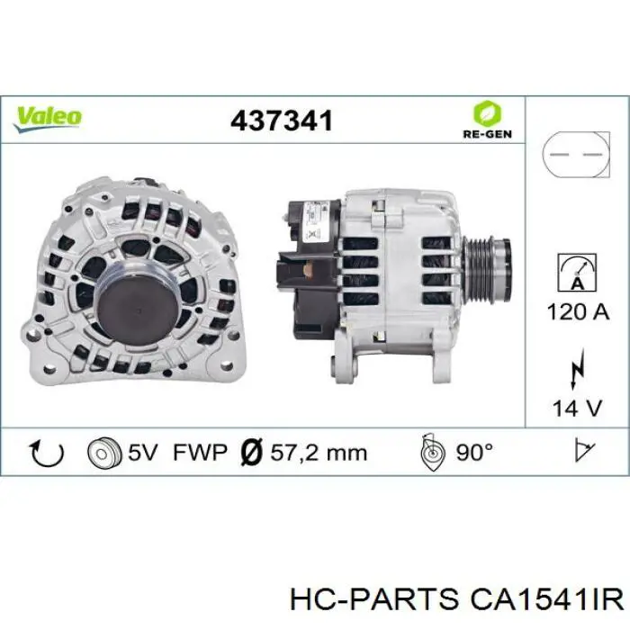 Генератор CA1541IR HC Parts