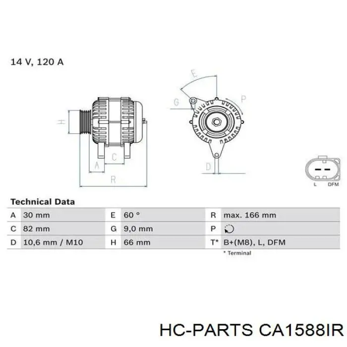 CA1588IR HC Parts генератор