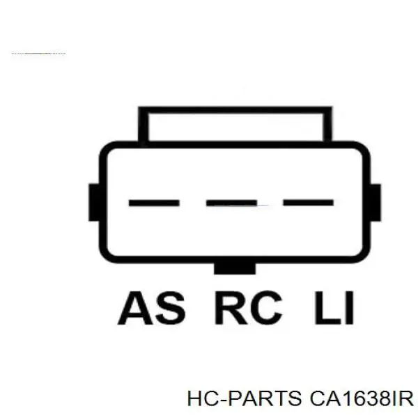 Генератор HC Parts CA1638IR ціна, від 116.45 USD