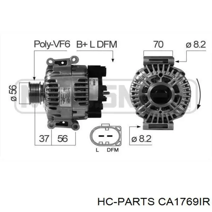 CA1769IR HC Parts Авто генератор
