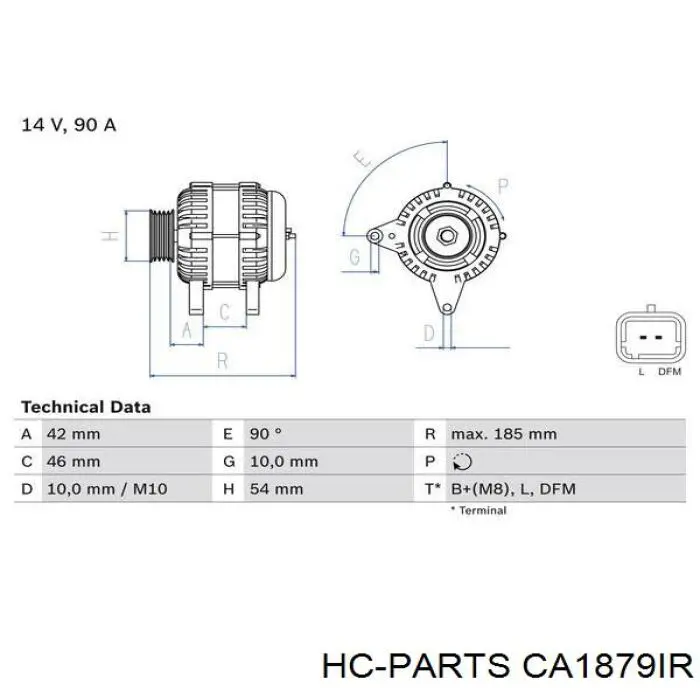 Генератор CA1879IR HC Parts