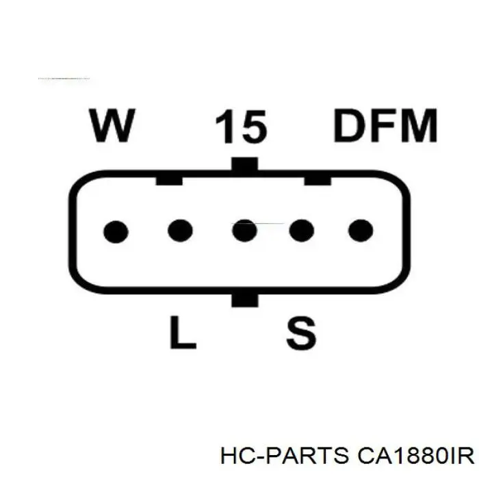 Генератор HC Parts CA1880IR ціна, від 213.72 USD