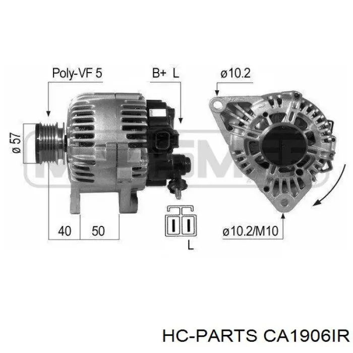 CA1906IR HC Parts генератор
