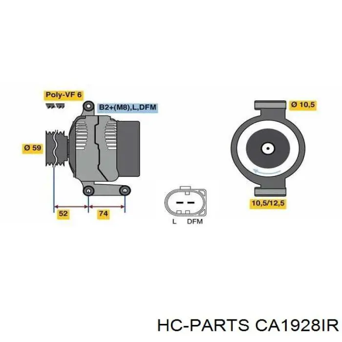 Купити CA1928IR HC Parts Генератор