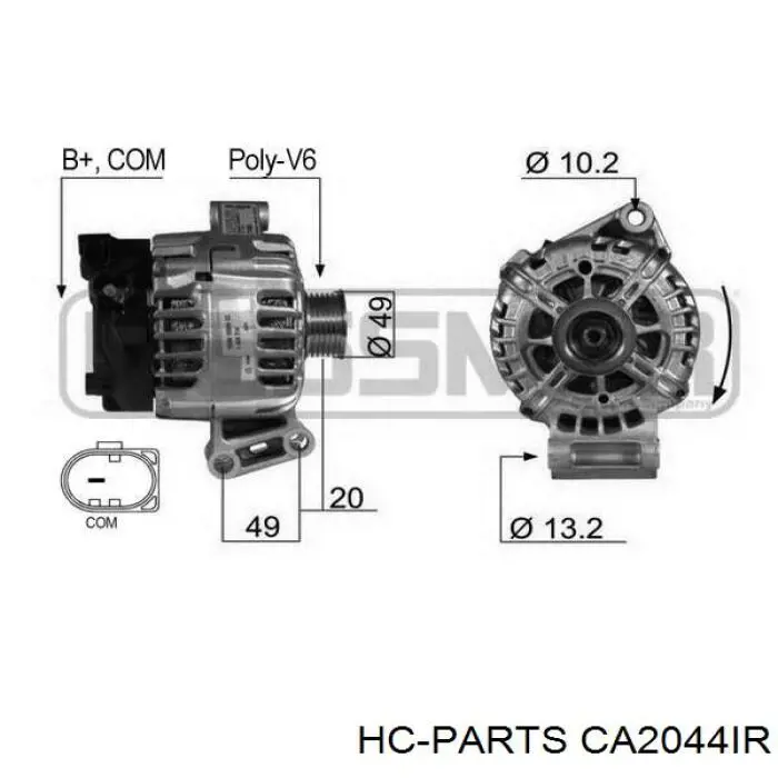 CA2044IR HC Parts генератор