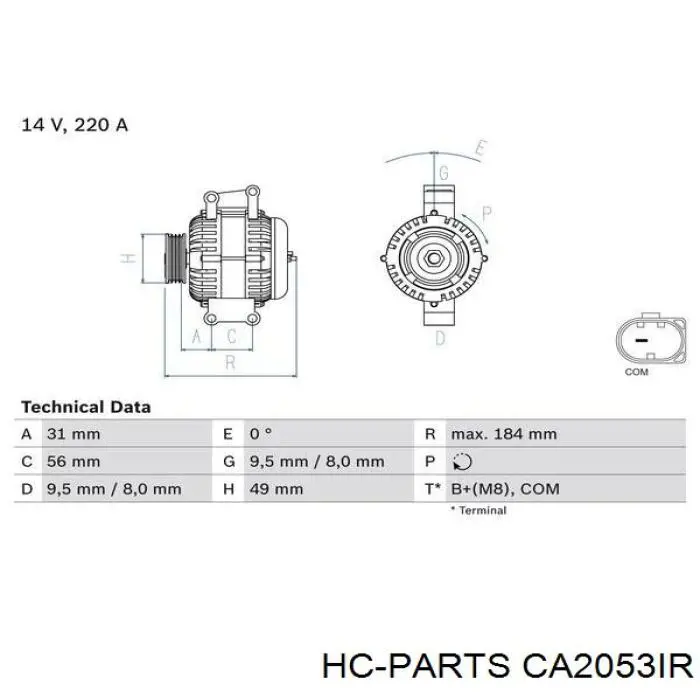 Генератор Lucas LRA03214 ціна, від 340.30 USD