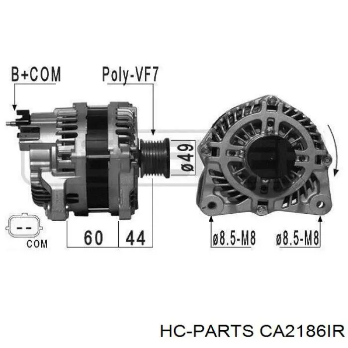 Генератор CA2186IR HC Parts
