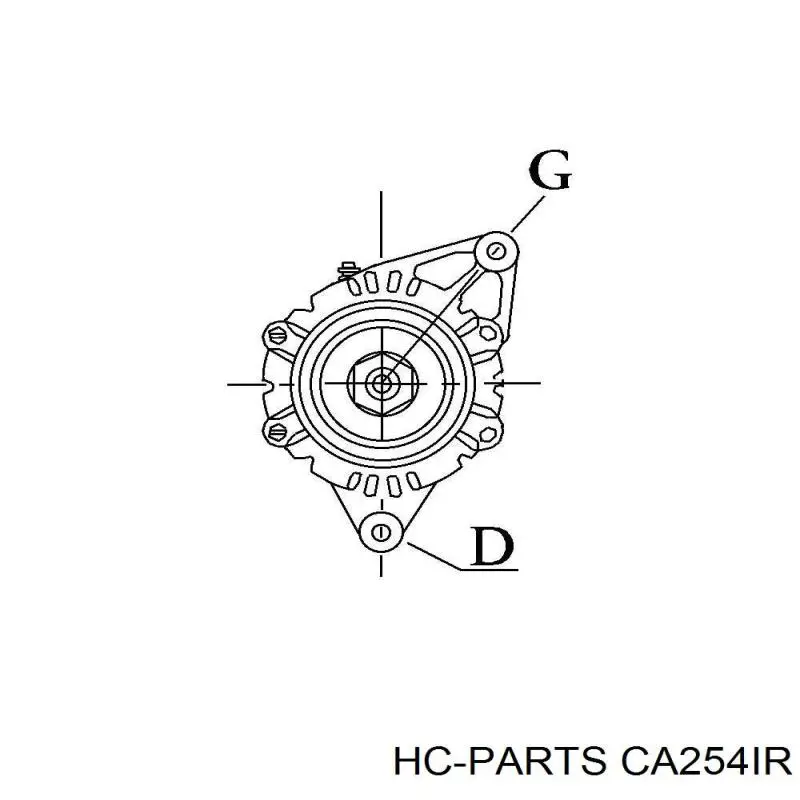 Генератор автомобільний Jurid/Bendix CA254IR